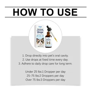 Instructions d'utilisation des gouttes buccales pour animaux et guide dosage