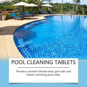 Tabletas profesionales de limpieza de piscinas para agua segura y cristalina