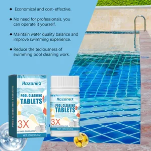 Pastillas Hozonex para limpieza de piscinas y mantenimiento fácil del agua