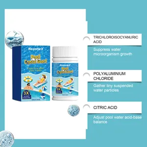 Tabletas de limpieza de piscinas HOZONEX detalles de ingredientes para agua pura