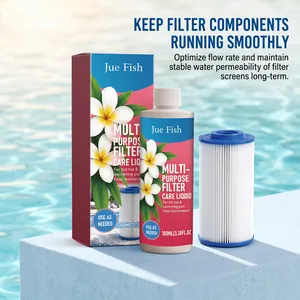 Poolfilter-Pflegeflüssigkeit mit Kartusche zur Wartung und Flussoptimierung 100ml
