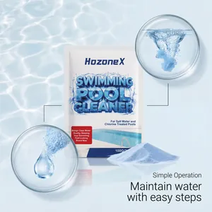 Polvo limpiador de piscinas azul de disolución rápida para agua cristalina pura