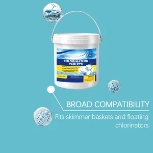 Detalle de tabletas de cloro con amplia compatibilidad para cestas skimmer