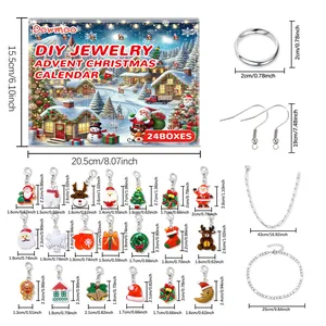 Tabella taglie dettagliata per calendario avvento gioielli fai da te natalizio