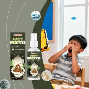 Detailed view of 50ml stinky fart spray prank toy with realistic smell for parties