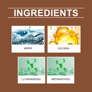Detailweergave van ingrediënten van scheet-spray waaronder methaanthiol en glycerine