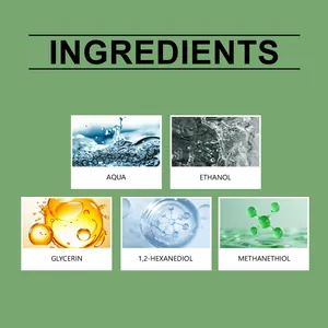Detailed ingredient list of the prank fart spray including aqua, ethanol and glycerin
