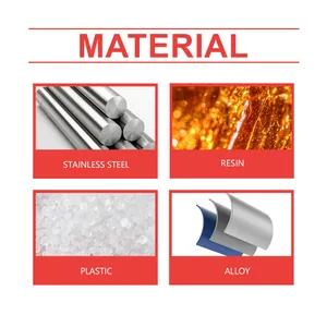 Vista dettagliata dei materiali per kit bracciale DIY inclusi lega e resina
