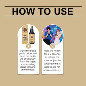 Detailed how to use instructions for Dowmoo super stinky prank spray 60ml bottle