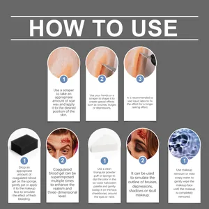 Detaillierte Schritt-für-Schritt-Anleitung zum Auftragen von Halloween SFX Make-up und Narbenwachs