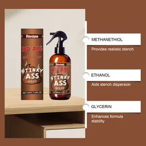 DOWMOO stinky ass grap sprayfles en verpakking met ingrediënten details info