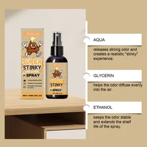 Detailed ingredient list for DOWMOO super stinky prank spray with aqua, glycerin and ethanol