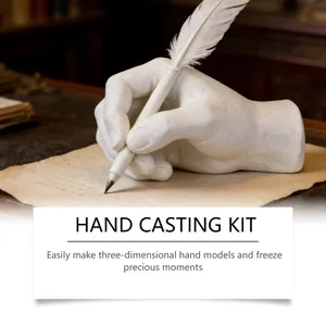 DIY 3D hand casting kit for creating realistic plaster hand models and unique keepsakes
