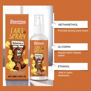 Prank fart spray ingredients detail showing methanethiol and glycerin effects