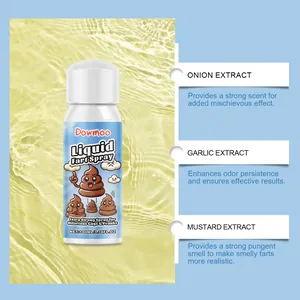 Potent liquid fart spray with onion, garlic, and mustard extracts for funny pranks