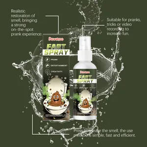 Realistic fart smell spray bottle for prank props and fun party tricks 50ml size.
