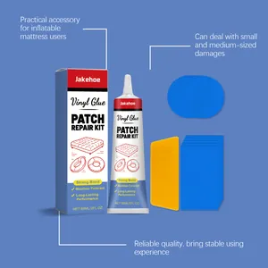 Jakehoe vinyl glue patch repair kit for inflatable mattresses, 60ml adhesive tube