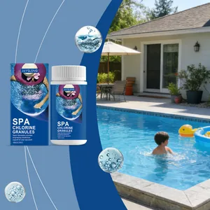 Granulés de chlore à dissolution rapide pour spa et nettoyage de piscine en 100g