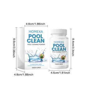 Dimensiones detalladas y tamaño del producto de HOMEXA 150g polvo para piscinas