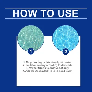 Instrucciones detalladas de uso de tabletas de limpieza de piscinas para un agua clara