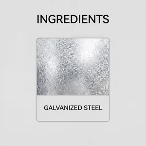 Detailed texture of galvanized steel used for durable landscape garden pegs