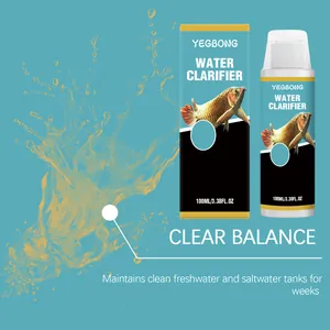 YEGBONG Aquarium Wasserklärer 100ml für saubere Süßwasser- und Salzwasseraquarien