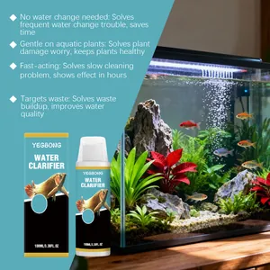 Details zum YEGBONG Wasserklärer mit sauberem Aquarium und den wichtigsten Vorteilen.