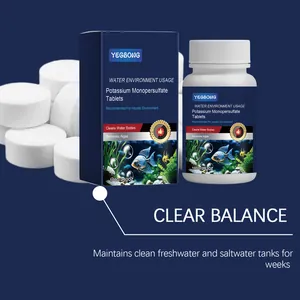 Professional YEGBONG aquarium cleaning tablets for crystal clear and healthy fish tank water.