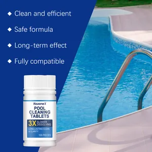 HozoneX tabletas limpieza piscina 100 uds para mantenimiento agua cristalina