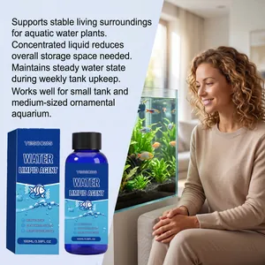 Detailed view of YEGBONG water purifier with lifestyle scene of a clean home aquarium.