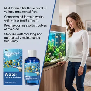 Soluzione concentrata YEGBONG per il trattamento dell'acqua degli acquari domestici.