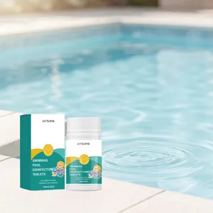 JAYSUING Tabletas de Desinfección de Piscinas Limpieza de Agua Eficaz Dióxido de Cloro Para Mantenimiento de Piscinas