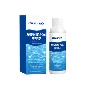 Purificatore per piscina HozoneX 100ml bottiglia e scatola per acqua limpida e pulita