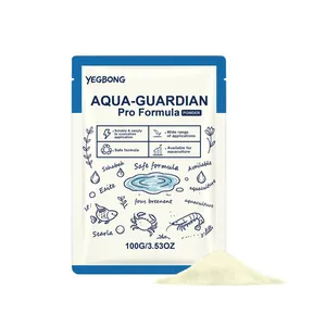 YEGBONG Aqua-Guardian Wasserklärungspulver für Aquarien und Aquakultur, 100g Beutel.