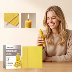 Honeycomb Beeswax Sheets DIY Candle Making Kit Yellow Wax Sheets Festive Atmosphere Home Decoration Craft Material