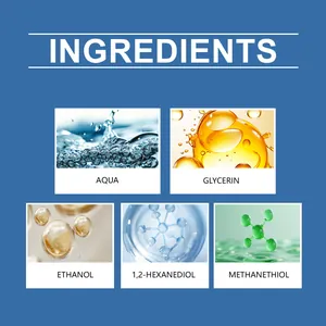 Detailed ingredients list for stink prank spray showing Aqua Glycerin and Ethanol