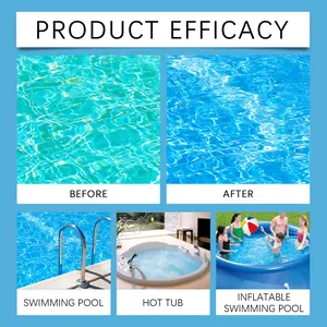 Detailed comparison of swimming pool water quality before and after using cleaning tablets