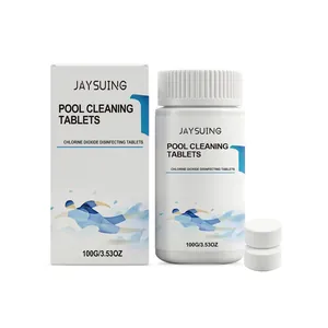JAYSUING Poolreinigungstabletten Schnelllösend Brausetabletten Für Schwimmbad Spa Wasserklärer Dekontamination