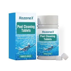 Pastillas de limpieza de piscinas HozoneX 100g para el control de algas