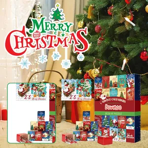 Puzzle de calendrier de l'avent Dowmoo pour compte à rebours de Noël 24 jours.