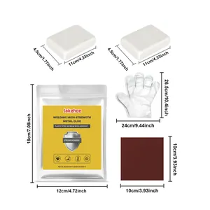 Jakehoe high-strength metal welding glue putty set with dimensions and components