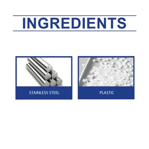 Gros plan des composants en acier inoxydable et en plastique utilisés pour le stylo de gravure.