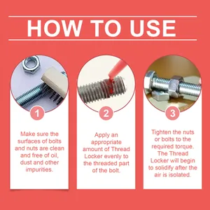 Step-by-step guide on how to apply Jaysuing anaerobic thread locker to metal bolts