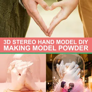 DIY 3D hand model casting kit with molding powder for romantic gifts