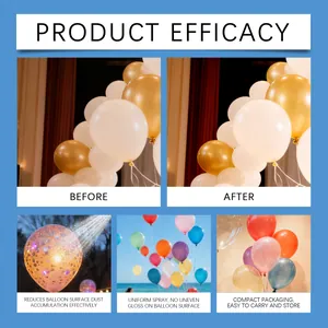 Efficacité du spray brillant pour ballons avec résultats de comparaison de brillance