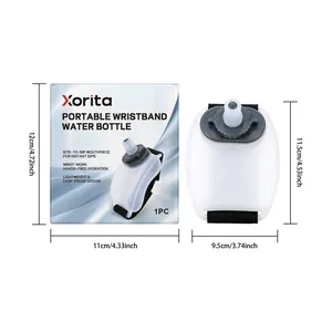 Tragbare Xorita Handgelenk-Wasserflasche für Outdoor-Sportarten mit Maßen