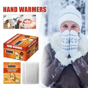 Pochettes chauffe-mains OUHOE activées par l'air offrant jusqu'à 10 heures de chaleur en hiver
