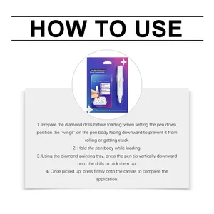 Instructions détaillées sur l'utilisation du stylo distributeur de perles.