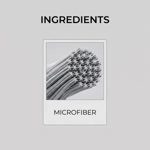 Détail macro de la microfibre en forme d'étoile pour un nettoyage sans poussière.