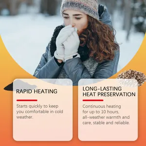 Patch chauffant jetable pour mains offrant jusqu'à 10 heures de chaleur continue en hiver